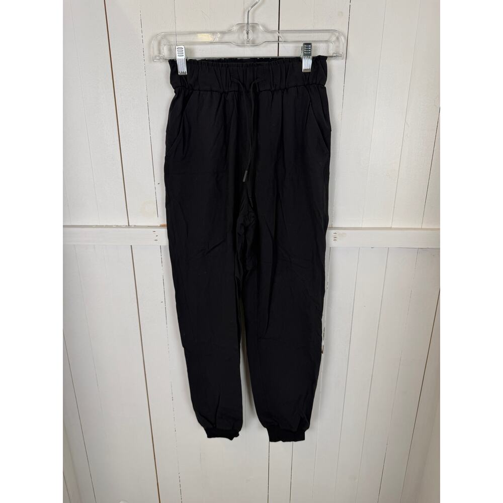 Lululemon Black Jogger Pants Women's Size 0 Nylon